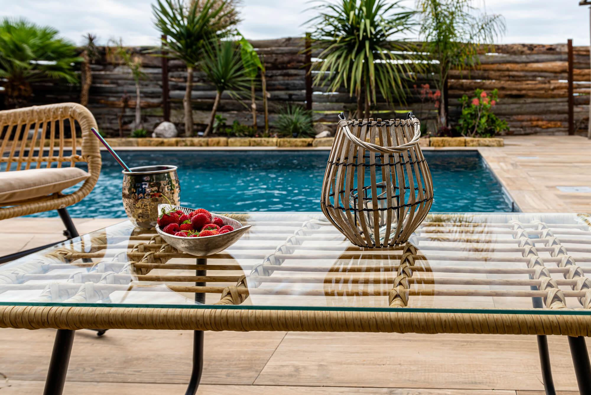 D&eacute;tail piscine villa