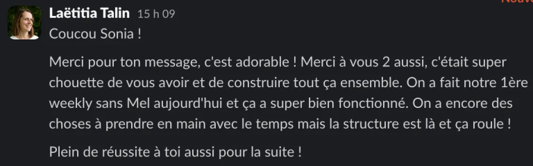 Témoignage Laëtitia